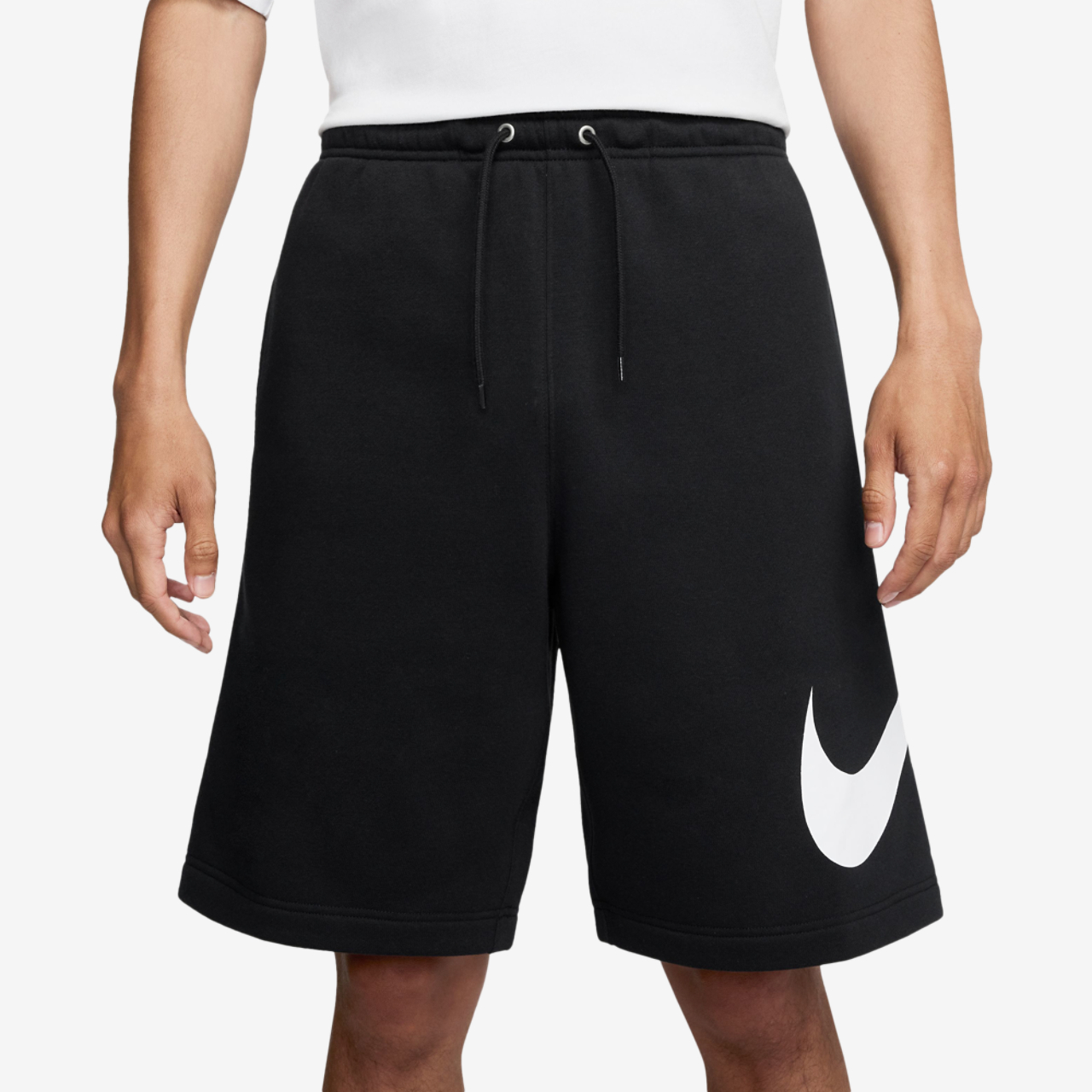 Nike Solo Swoosh Fleece Shorts Image 1 of 4. Tap to open photo gallery.