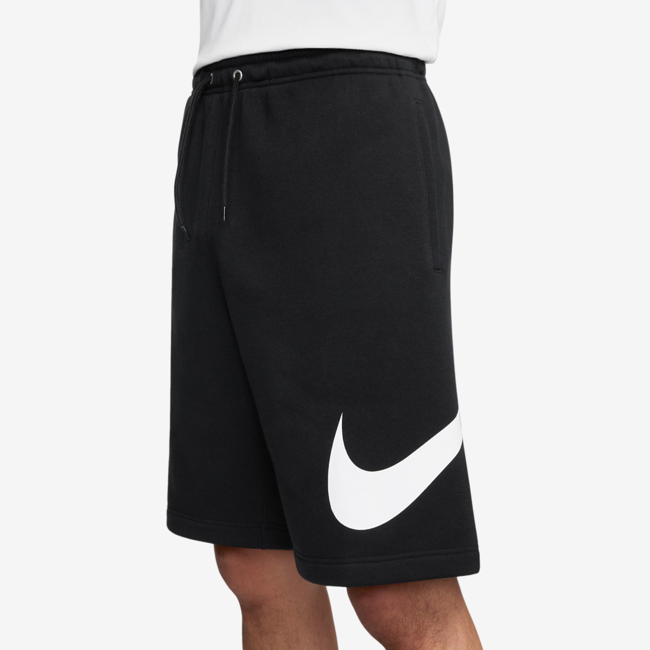 Nike Solo Swoosh Fleece Shorts Image 3 of 4. Tap to open photo gallery.