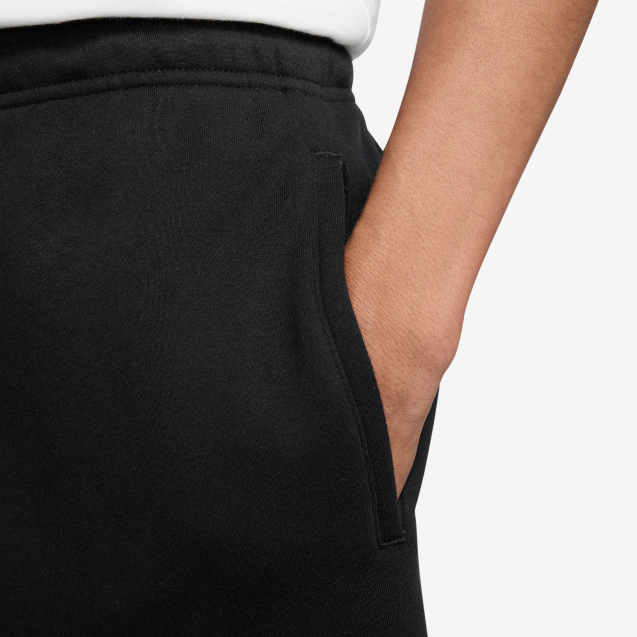 Nike Solo Swoosh Fleece Shorts Image 4 of 4. Tap to open photo gallery.