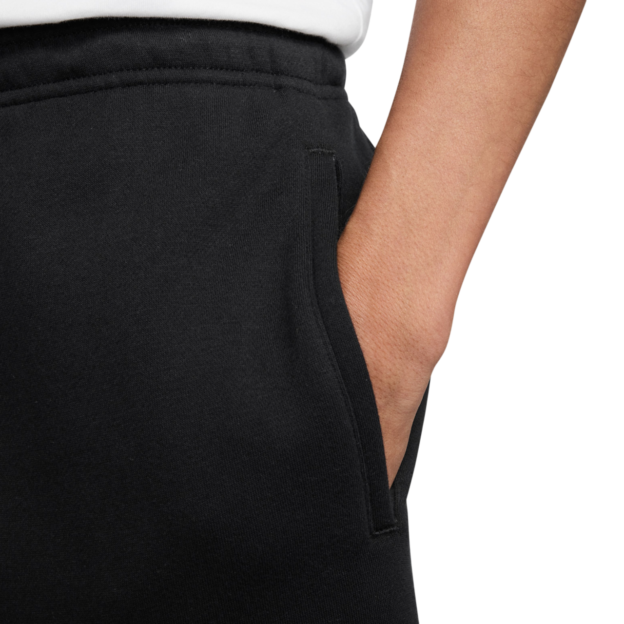 Nike Solo Swoosh Fleece Shorts Image 4 of 4. Tap to open photo gallery.