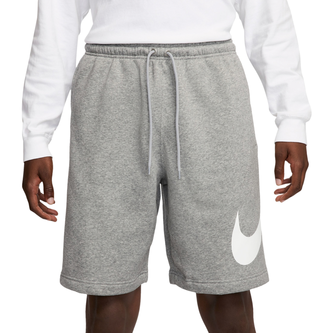 Nike Solo Swoosh Fleece Shorts Image 1 of 4. Tap to open photo gallery.