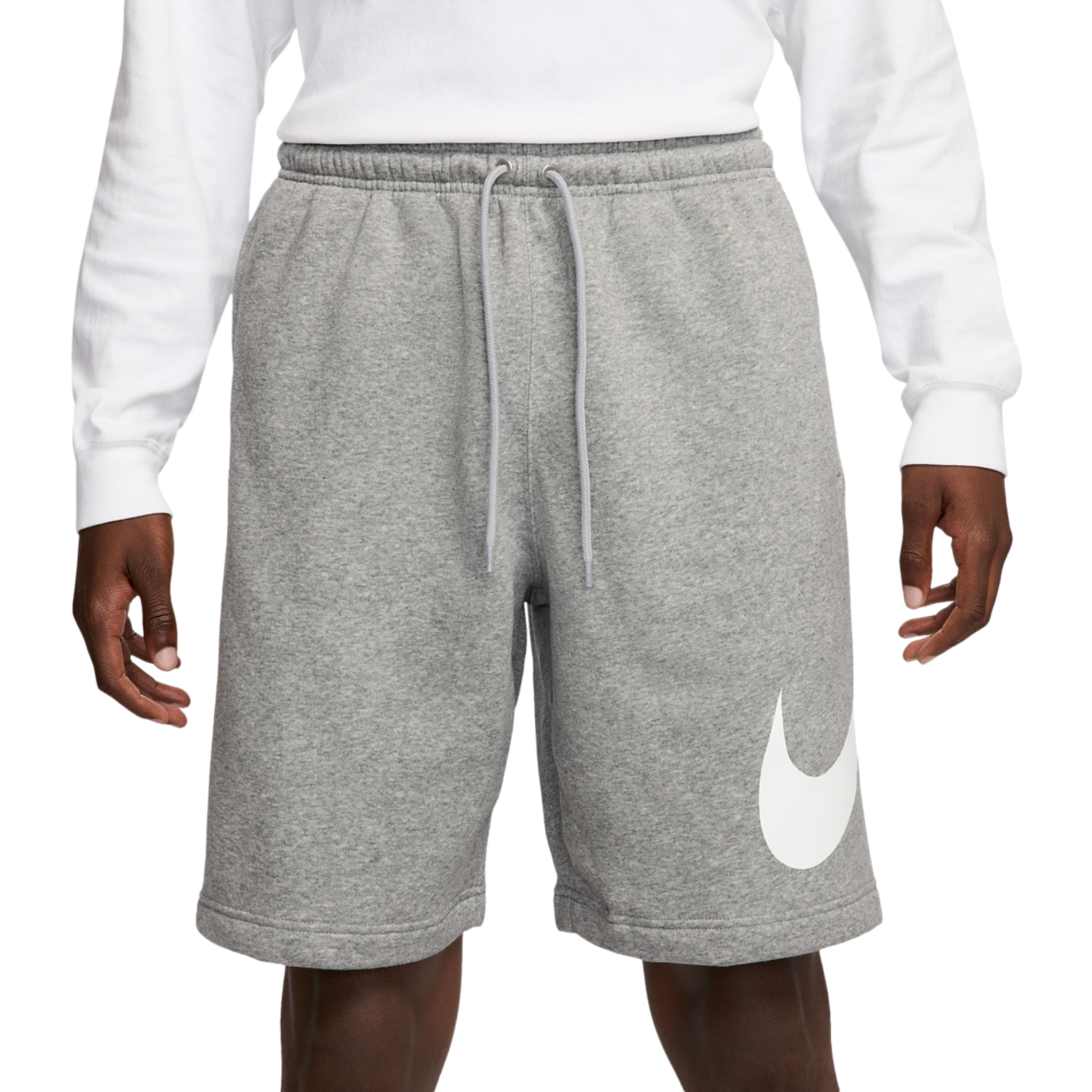 Nike Solo Swoosh Fleece Shorts Image 1 of 4. Tap to open photo gallery.