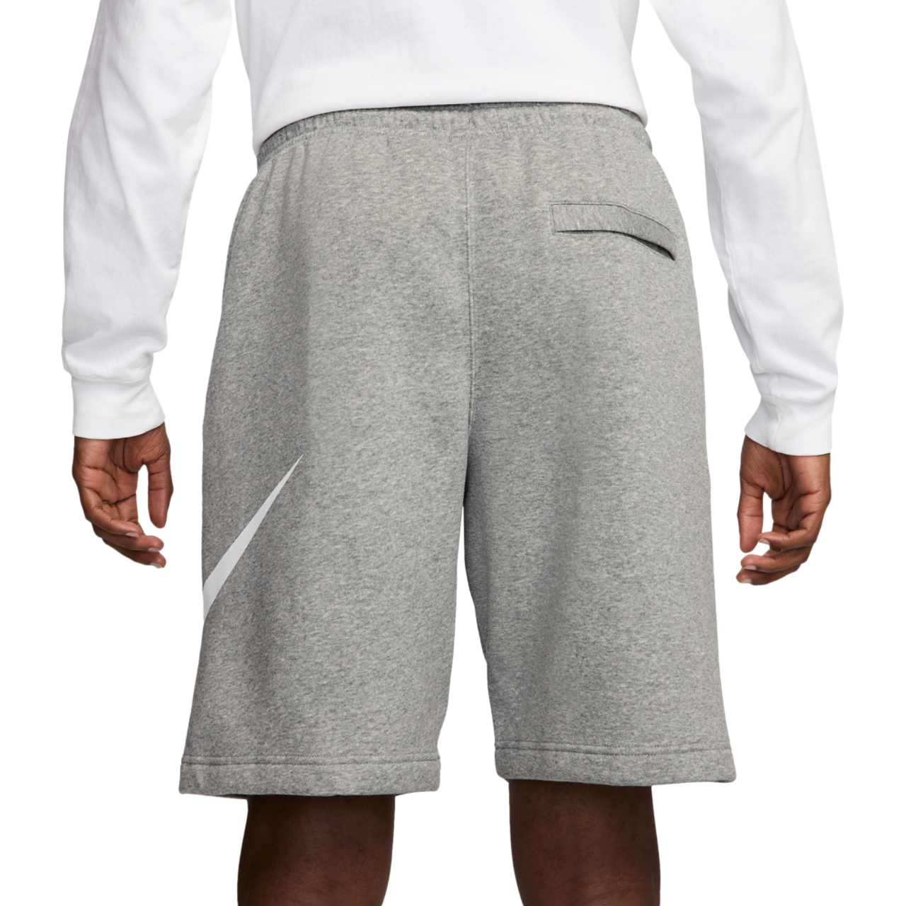 Nike Solo Swoosh Fleece Shorts Image 2 of 4. Tap to open photo gallery.