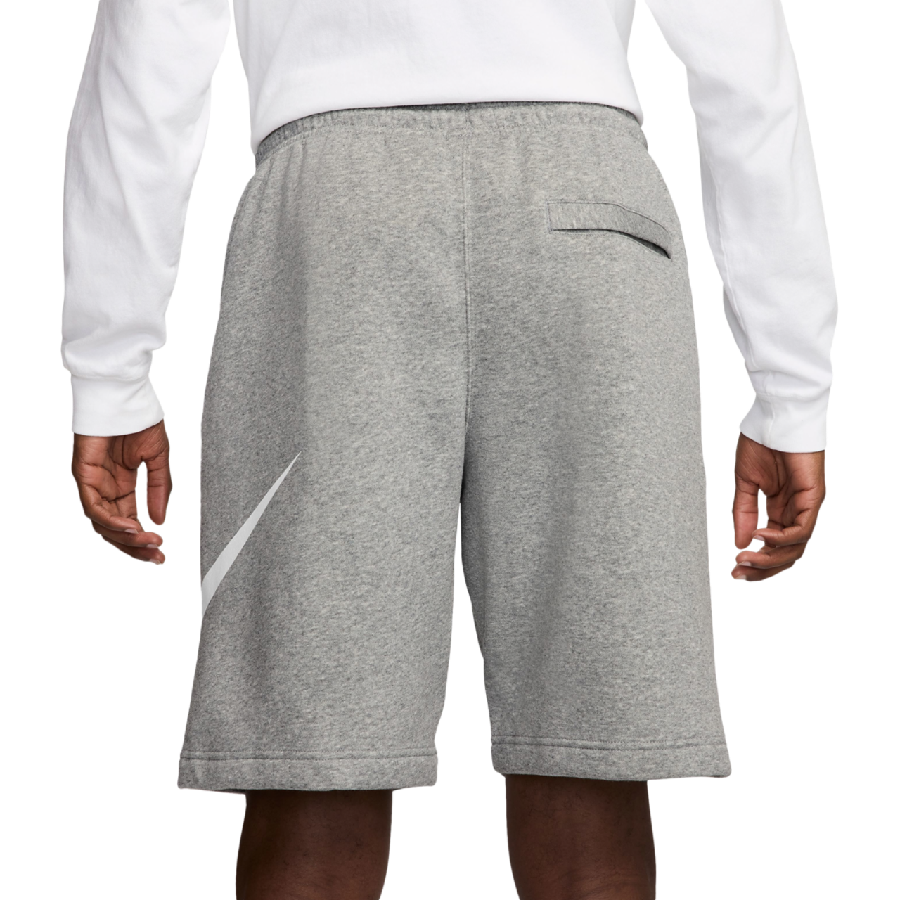 Nike Solo Swoosh Fleece Shorts Image 2 of 4. Tap to open photo gallery.