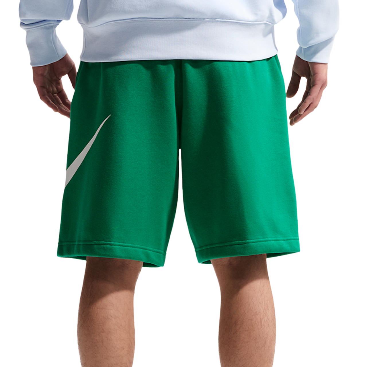 Nike Solo Swoosh Fleece Shorts Image 2 of 7. Tap to open photo gallery.