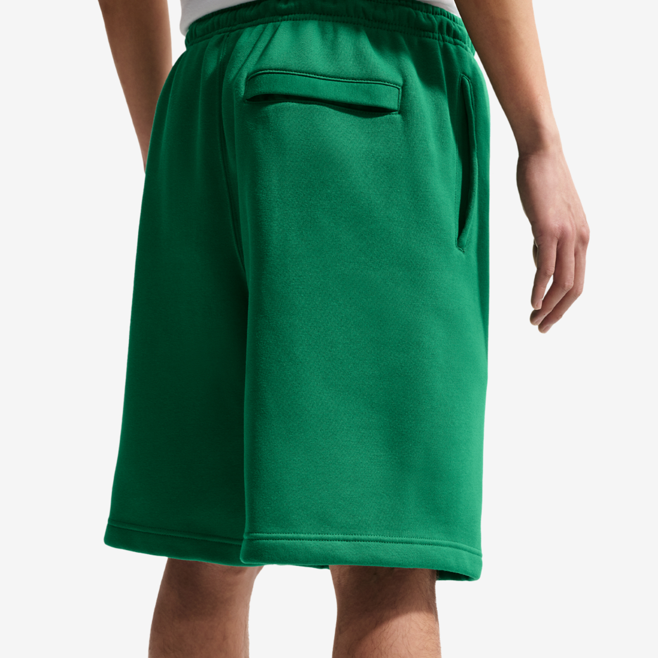 Nike Solo Swoosh Fleece Shorts Image 4 of 7. Tap to open photo gallery.