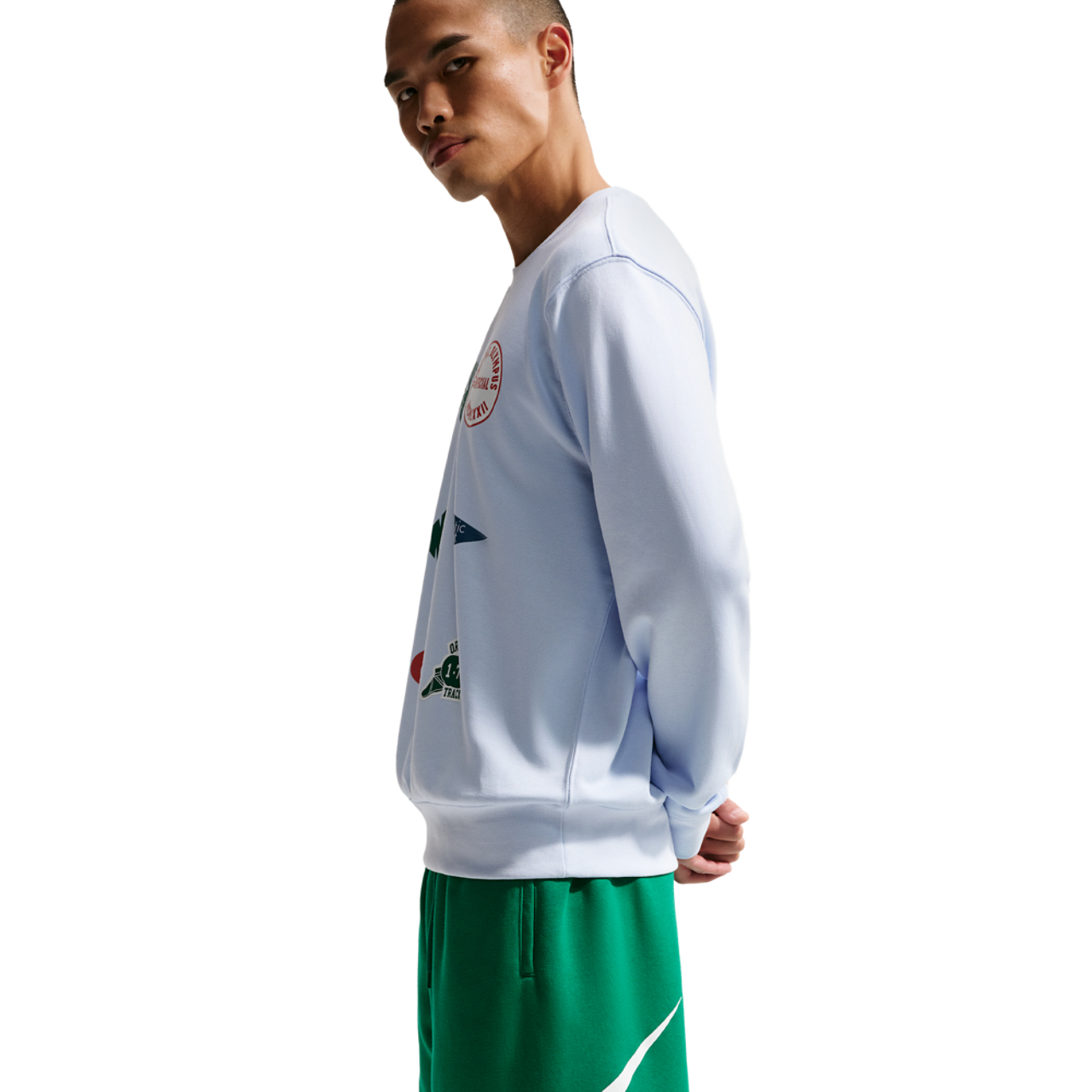 Nike Solo Swoosh Fleece Shorts Image 5 of 7. Tap to open photo gallery.