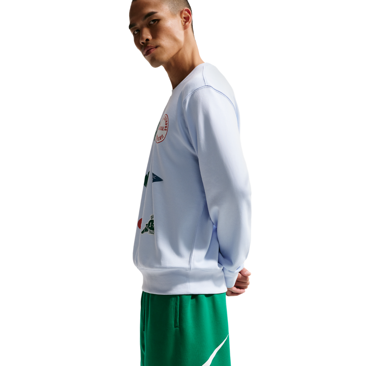 Nike Solo Swoosh Fleece Shorts Image 5 of 7. Tap to open photo gallery.