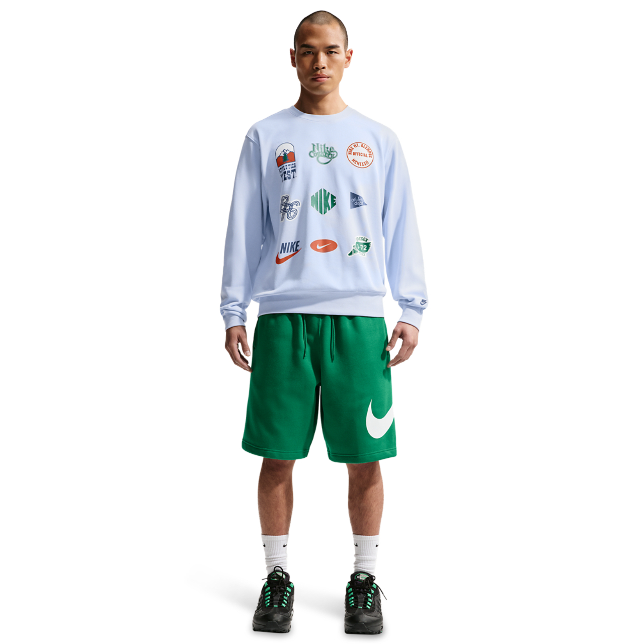 Nike Solo Swoosh Fleece Shorts Image 6 of 7. Tap to open photo gallery.