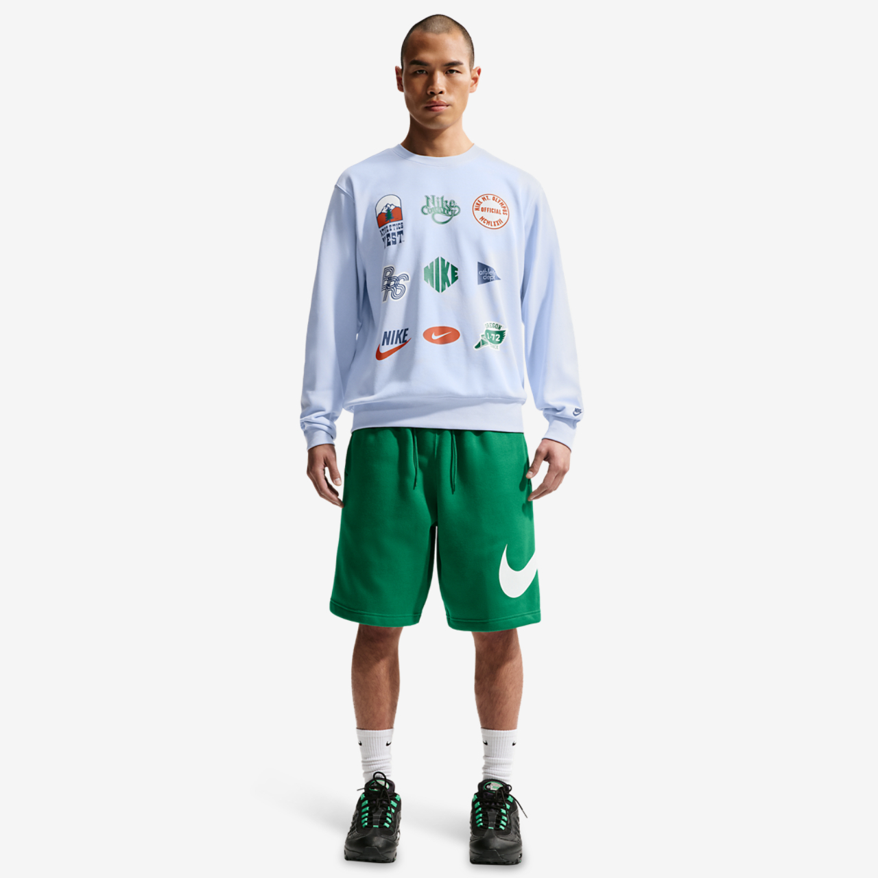 Nike Solo Swoosh Fleece Shorts Image 6 of 7. Tap to open photo gallery.