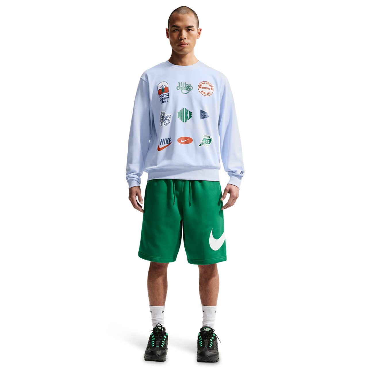 Nike Solo Swoosh Fleece Shorts Image 6 of 7. Tap to open photo gallery.