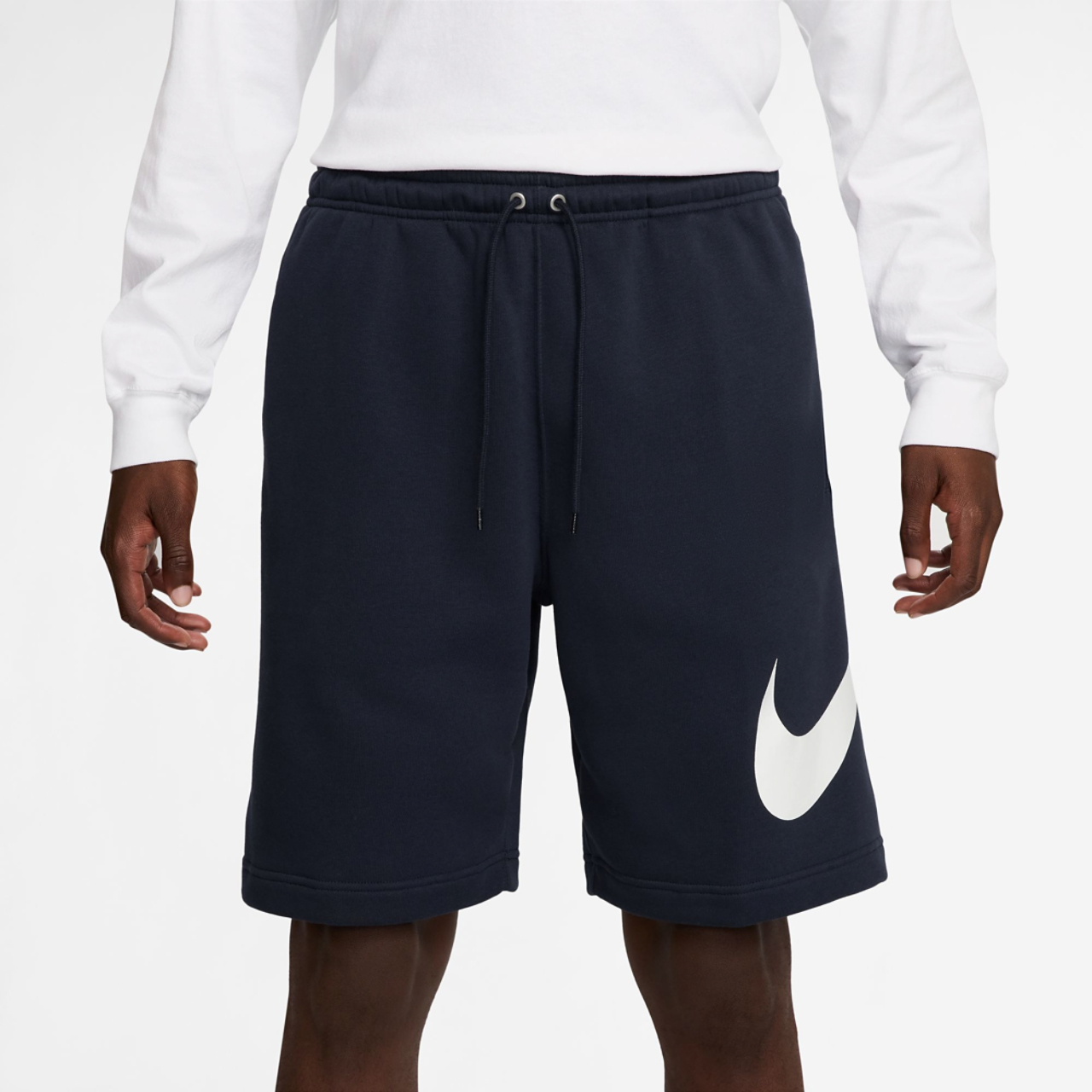 Nike Solo Swoosh Fleece Shorts Image 1 of 2. Tap to open photo gallery.