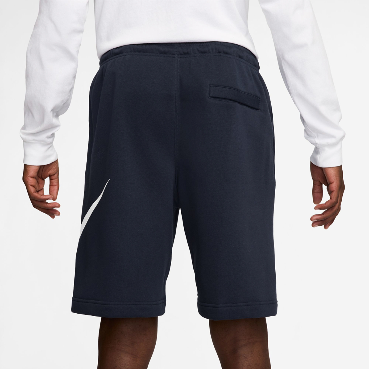Nike Solo Swoosh Fleece Shorts Image 2 of 2. Tap to open photo gallery.