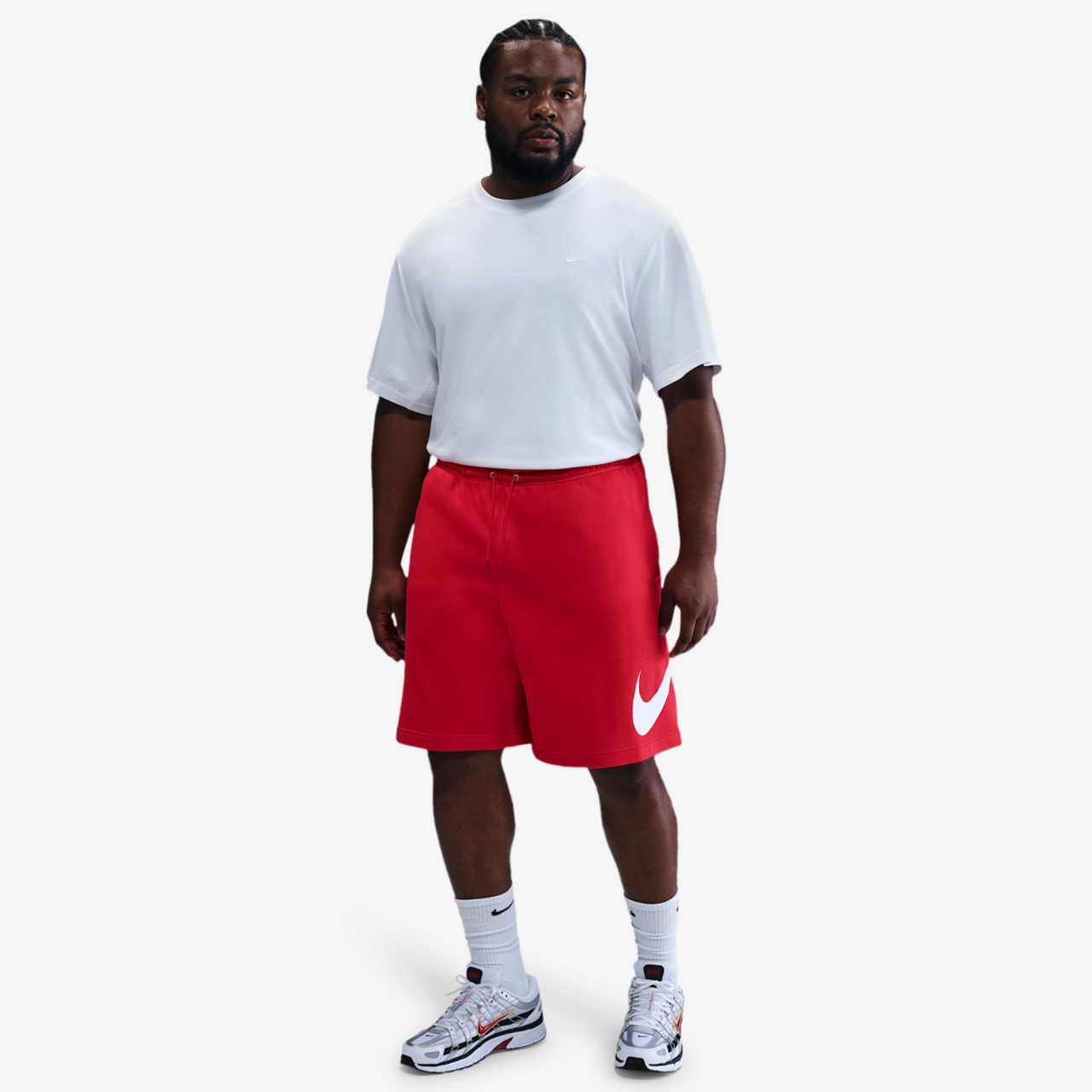 Nike Solo Swoosh Fleece Shorts Image 1 of 3. Tap to open photo gallery.