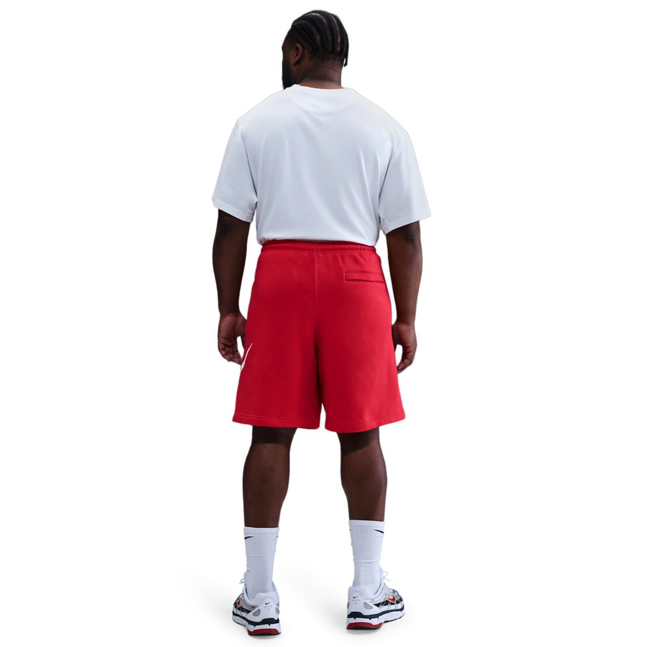 Nike Solo Swoosh Fleece Shorts Image 2 of 3. Tap to open photo gallery.