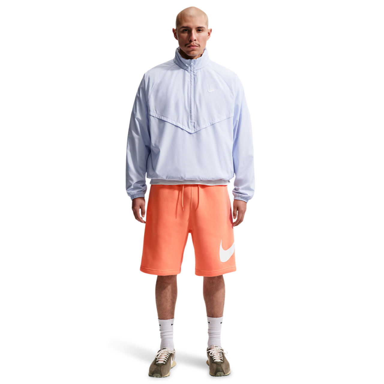 Nike Solo Swoosh Fleece Shorts Image 5 of 6. Tap to open photo gallery.