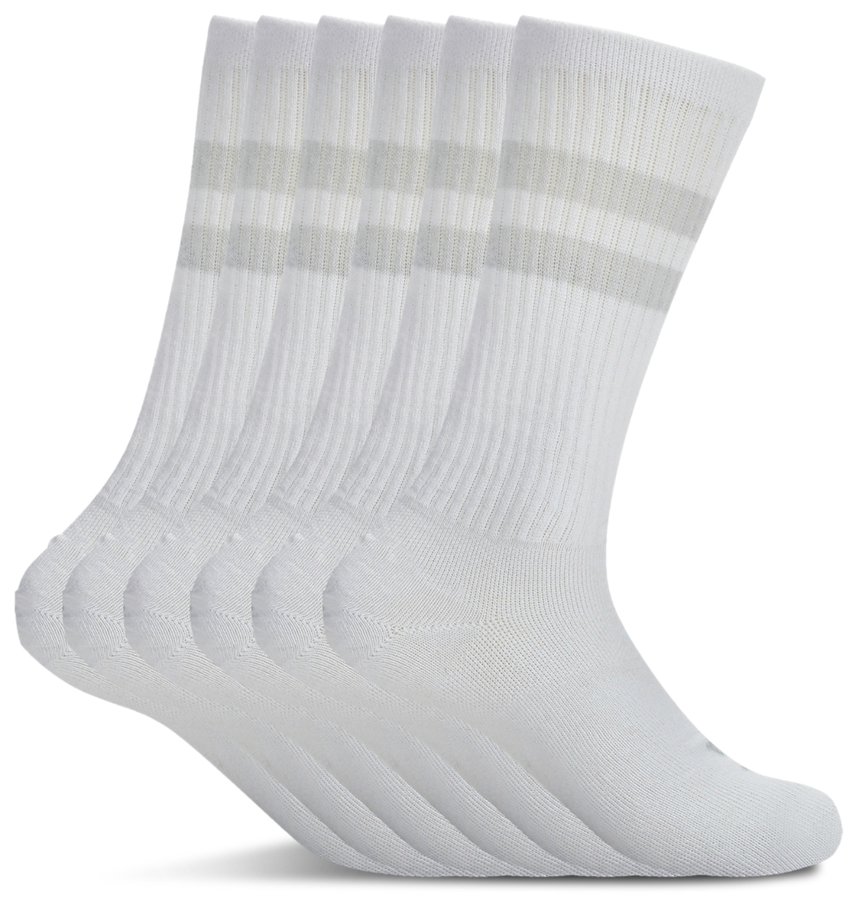 Under Armour Essential 6 Pack Crew Socks Image 2 of 4. Tap to open photo gallery.