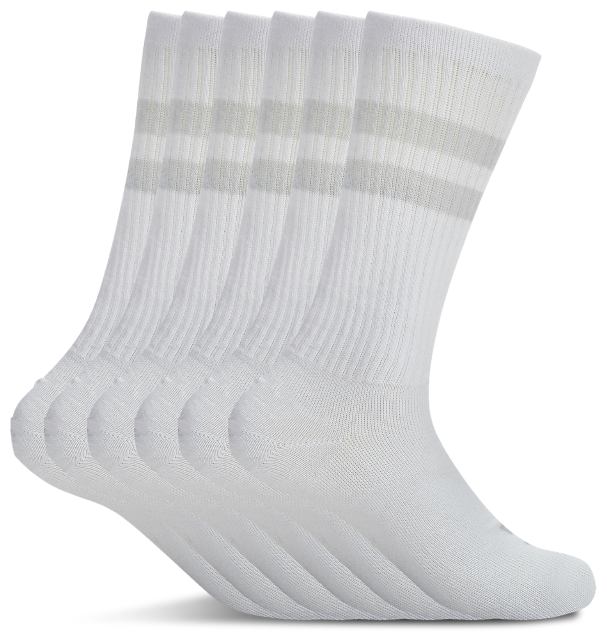 Under Armour Essential 6 Pack Crew Socks Image 2 of 4. Tap to open photo gallery.