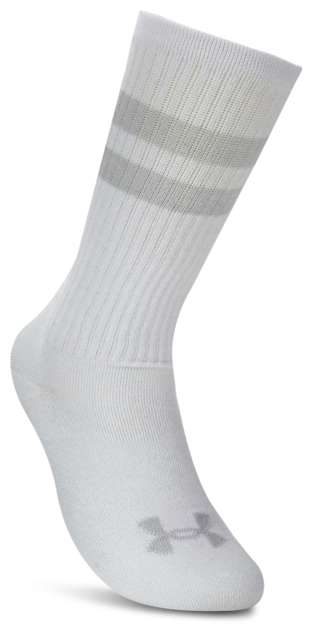 Under Armour Essential 6 Pack Crew Socks Image 3 of 4. Tap to open photo gallery.