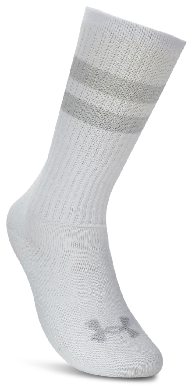 Under Armour Essential 6 Pack Crew Socks Image 3 of 4. Tap to open photo gallery.