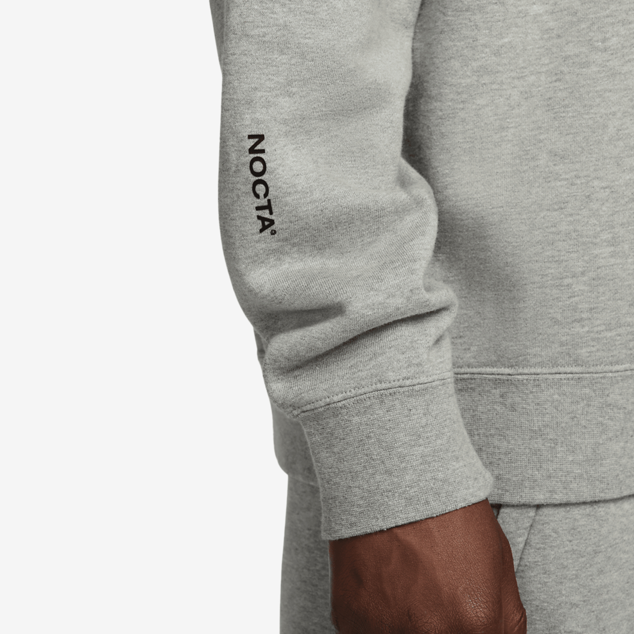 Nike NRG Nocta CS Fleece Crew Image 5 of 9. Tap to open photo gallery.