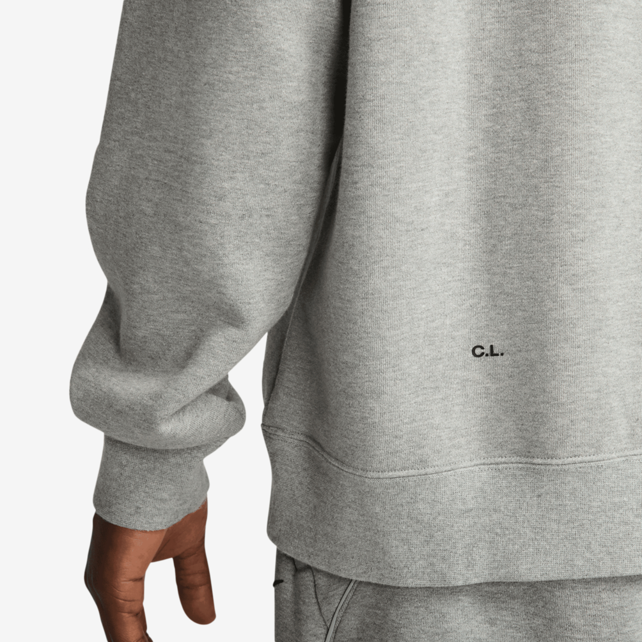 Nike NRG Nocta CS Fleece Crew Image 8 of 9. Tap to open photo gallery.