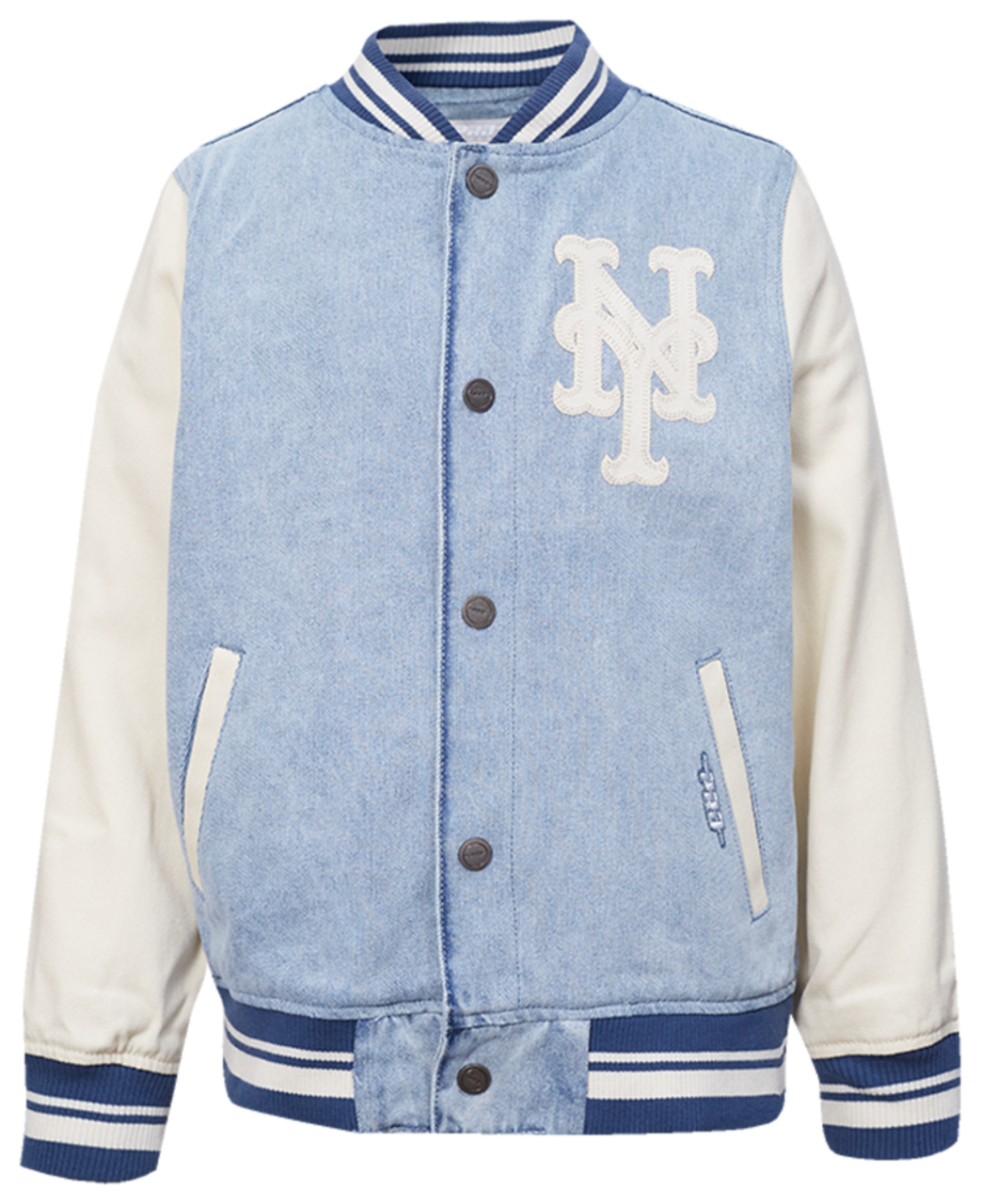 Pro Standard Mets Denim Jacket Image 1 of 7. Tap to open photo gallery.