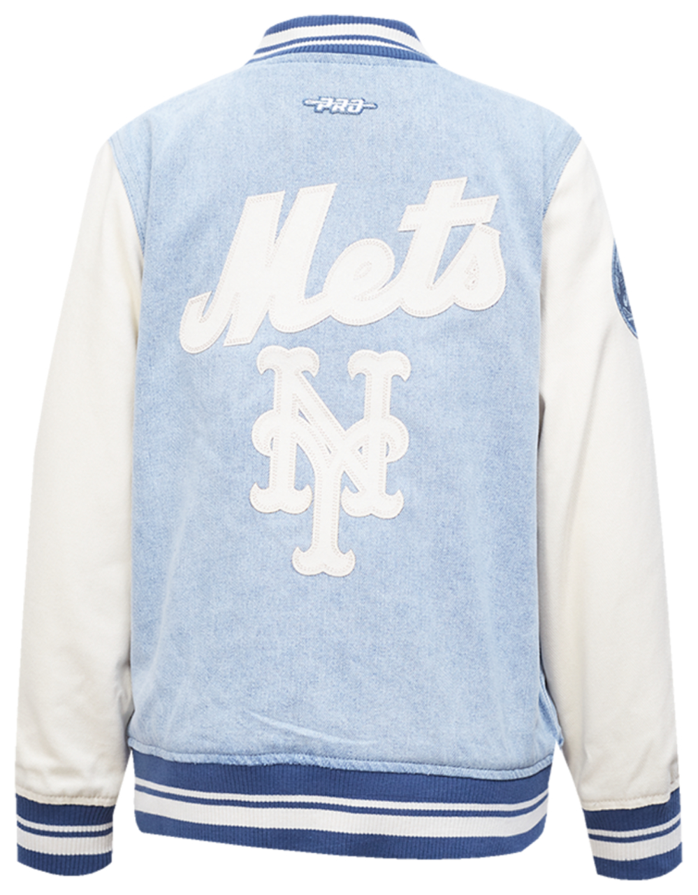Pro Standard Mets Denim Jacket Image 2 of 7. Tap to open photo gallery.
