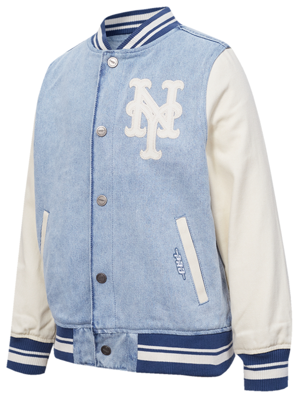 Pro Standard Mets Denim Jacket Image 3 of 7. Tap to open photo gallery.