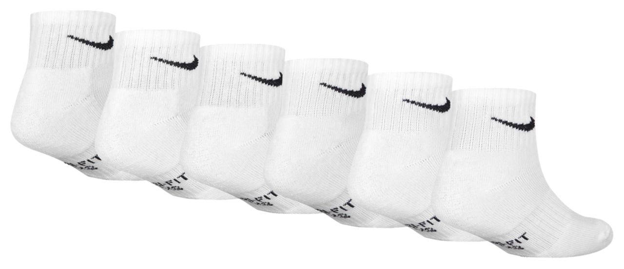 Nike Quarter Socks 6 Pack GSB Image 3 of 3. Tap to open photo gallery.