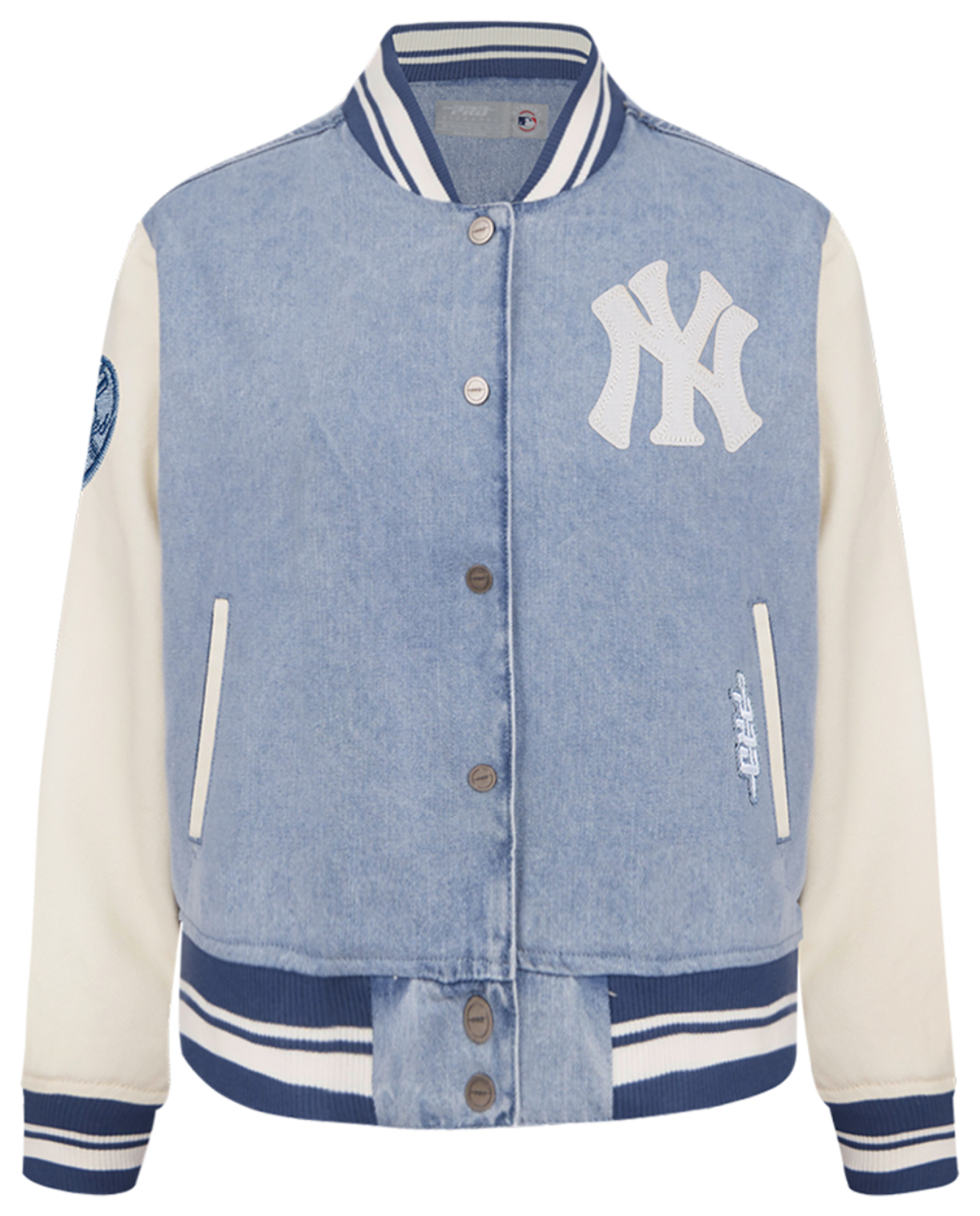 Pro Standard NY Yankees Denim Jacket Image 1 of 7. Tap to open photo gallery.