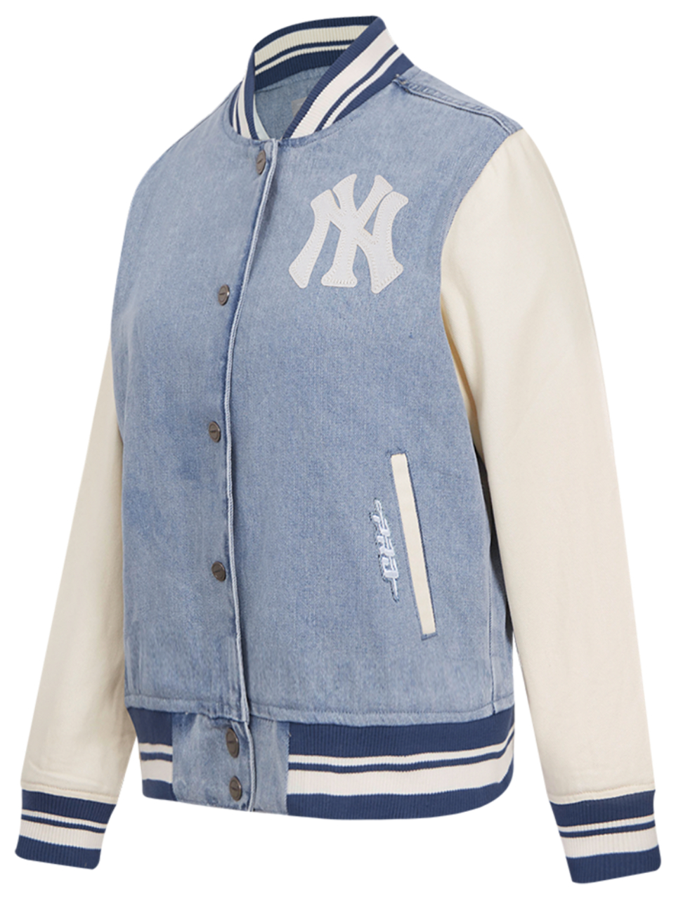 Pro Standard NY Yankees Denim Jacket Image 3 of 7. Tap to open photo gallery.