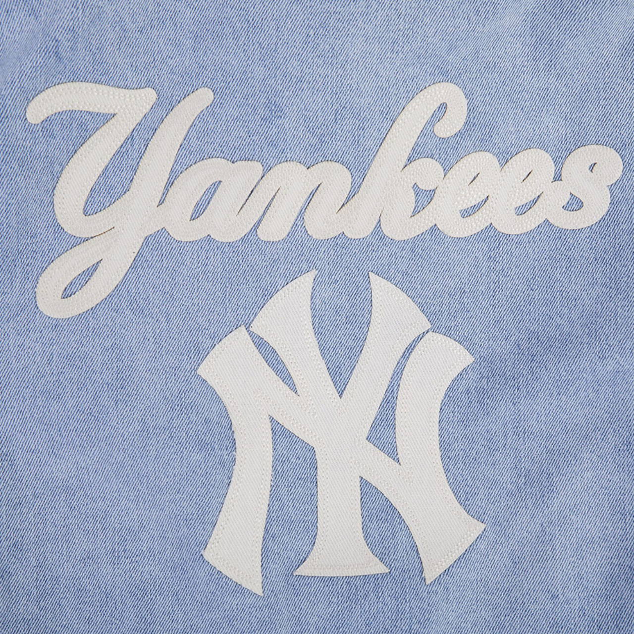 Pro Standard NY Yankees Denim Jacket Image 6 of 7. Tap to open photo gallery.