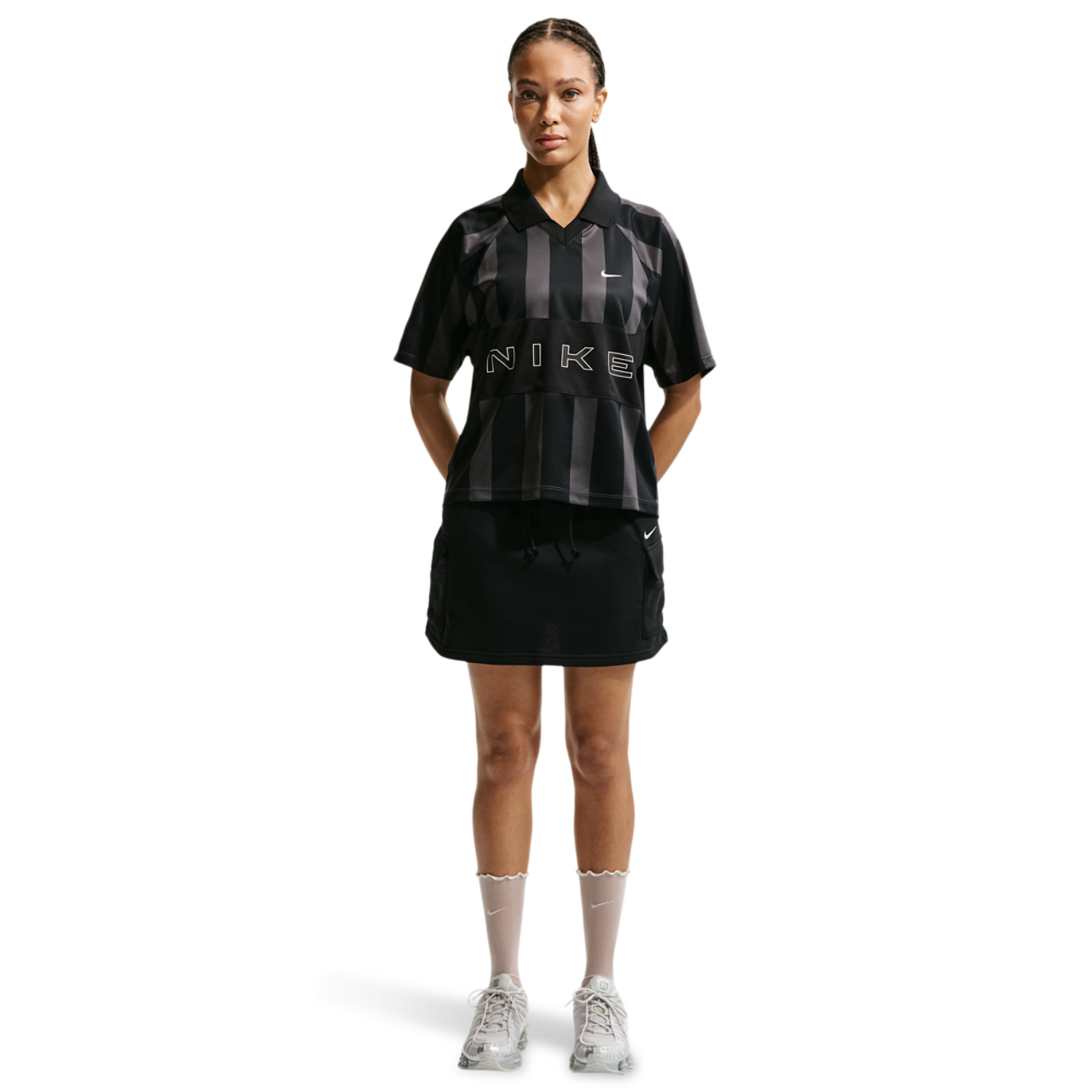 Nike NSW Street Oversized SS Stripe Jersey - Women's | Foot Locker