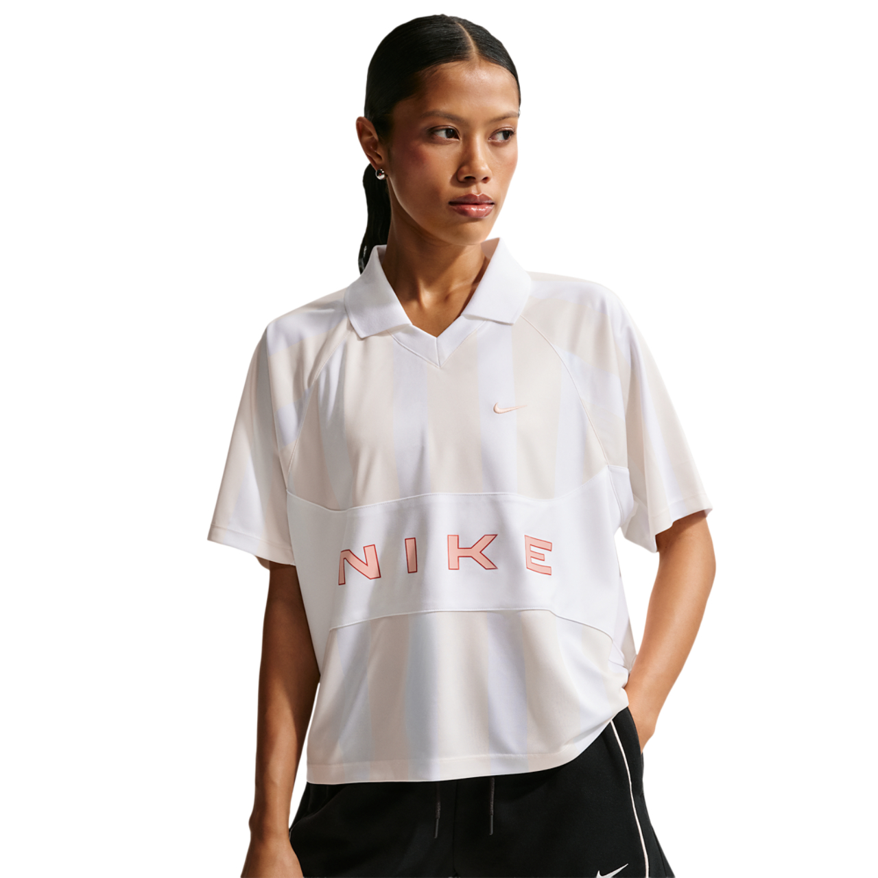 Nike NSW Street Oversized SS Stripe Jersey - Women's | Foot Locker