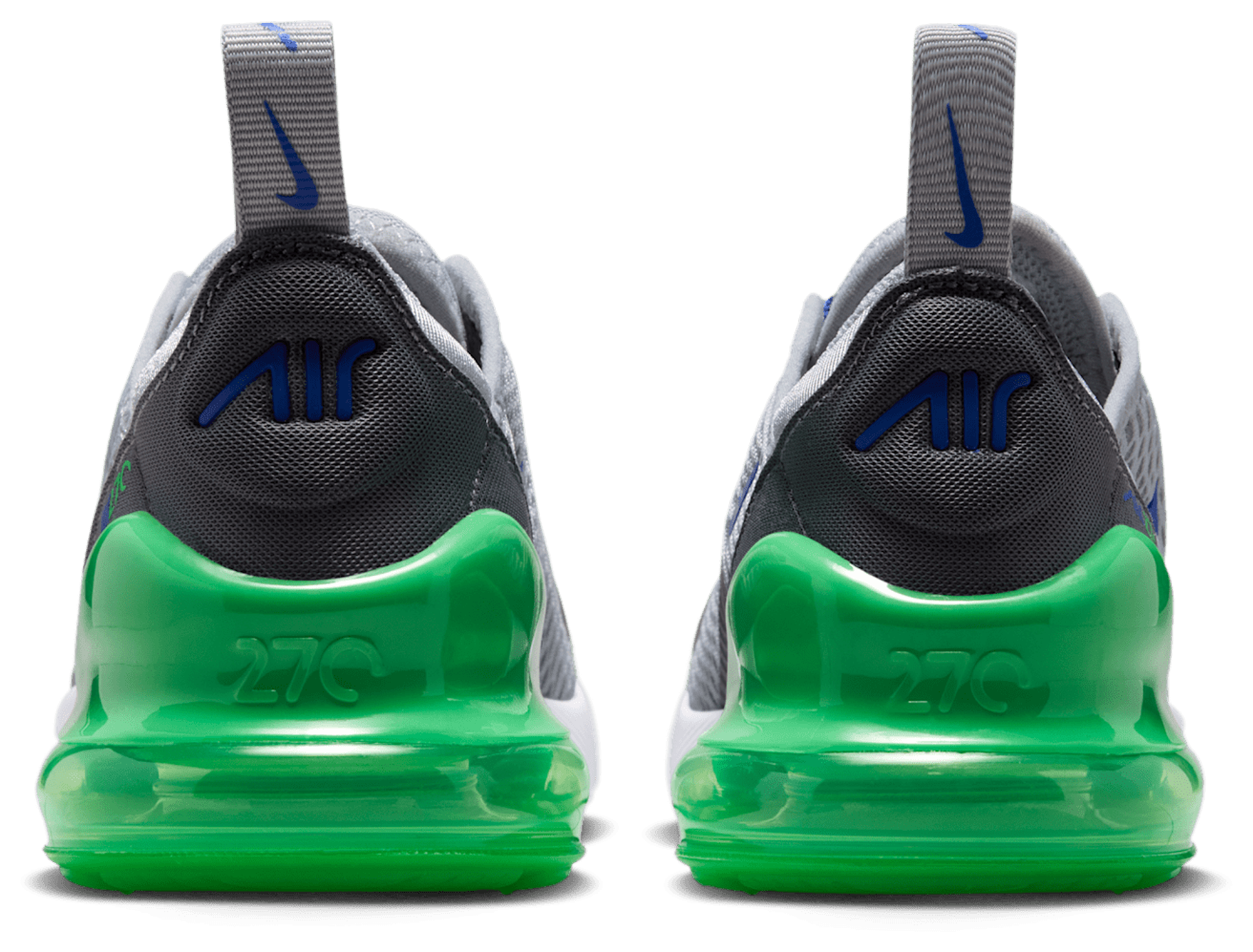 Nike Air Max 270 童款 - Wolf Grey/Racer Blue/Smoke Grey - Image 3