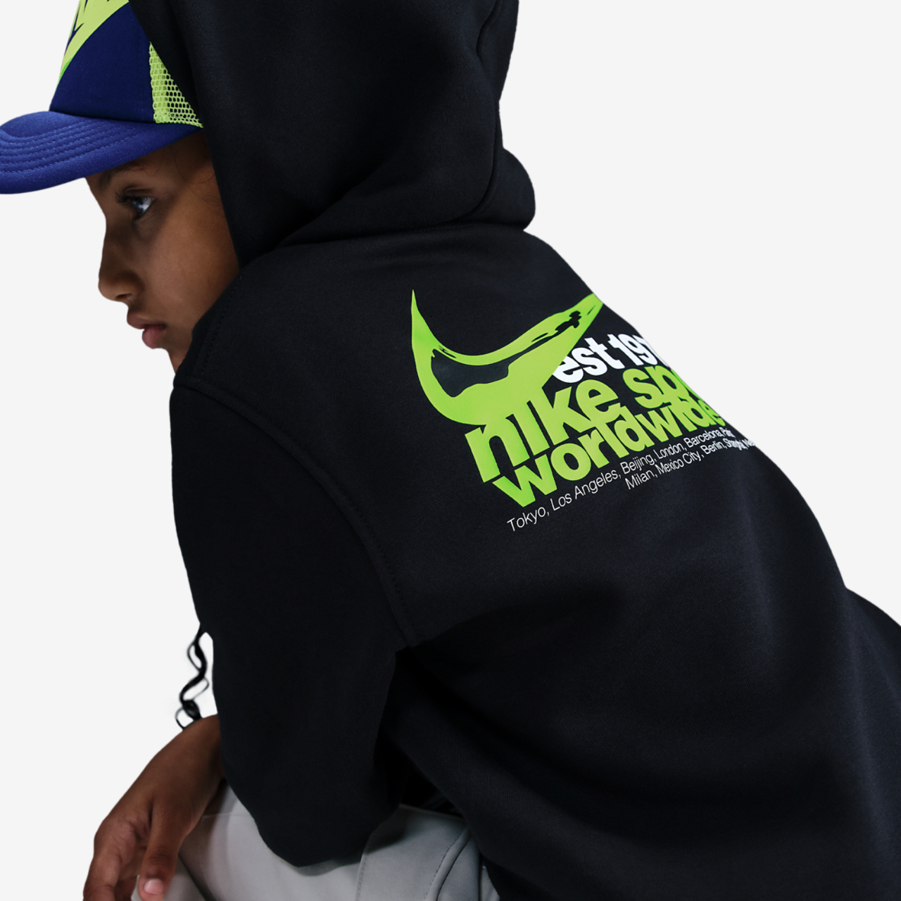 Nike Club Fleece Hoodie Image 2 of 4. Tap to open photo gallery.