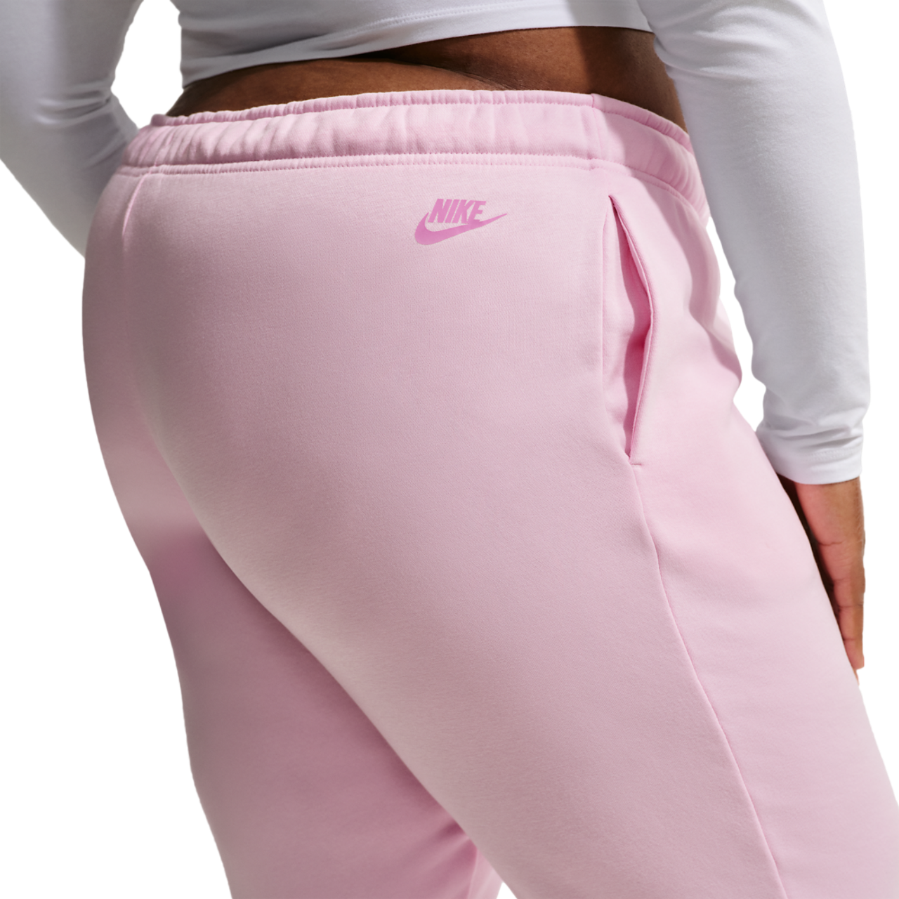 Nike NSW Club Fleece GX Pant Plus Size Image 2 of 4. Tap to open photo gallery.