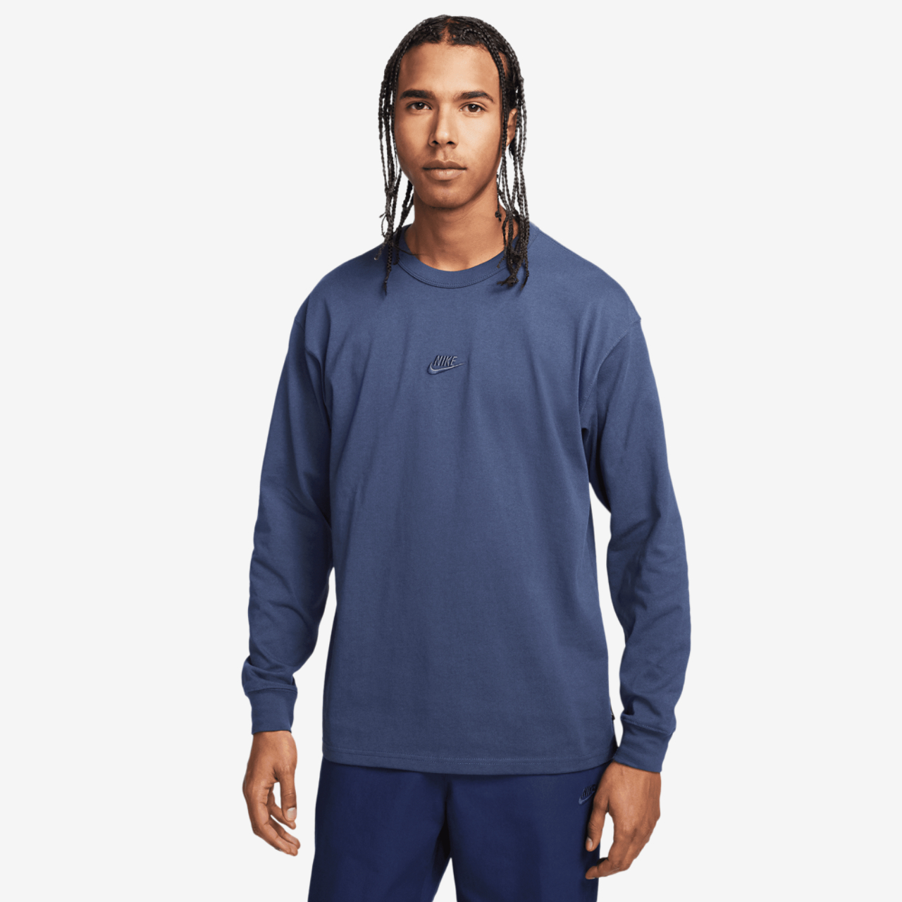 Nike Premium Essentials Long Sleeve SUST T-Shirt Image 1 of 3. Tap to open photo gallery.
