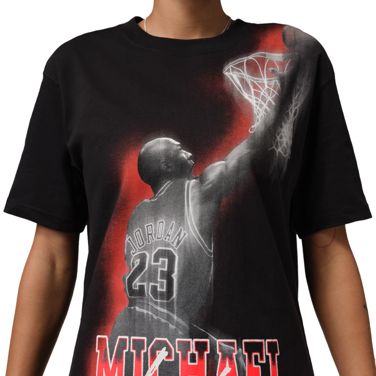 Jordan SPT DF SS GFX TEE HTG Image 3 of 4. Tap to open photo gallery.