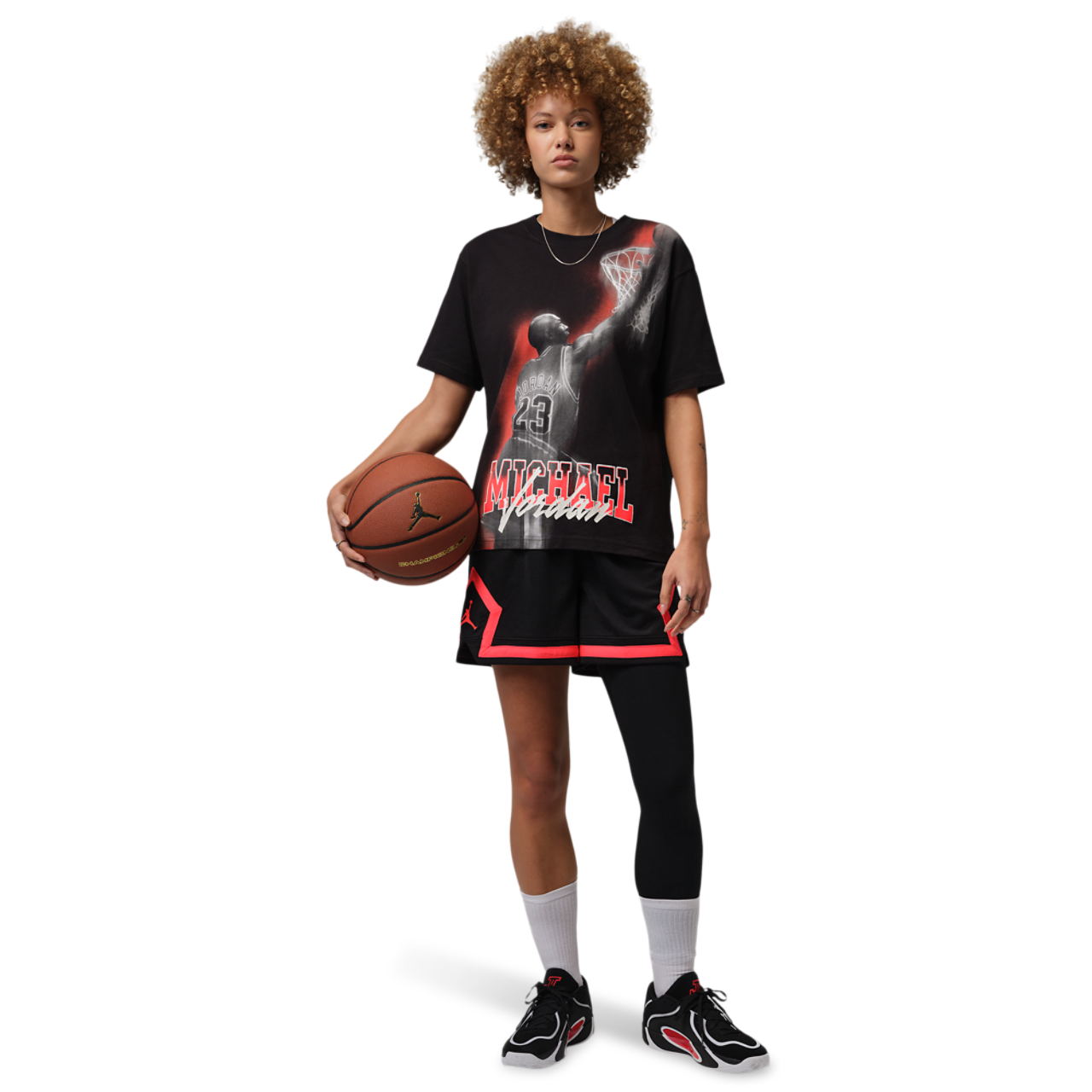 Jordan SPT DF SS GFX TEE HTG Image 4 of 4. Tap to open photo gallery.