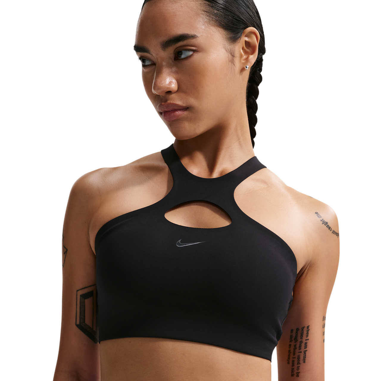 Nike Drifit Universal Mid Support Bra Image 1 of 4. Tap to open photo gallery.
