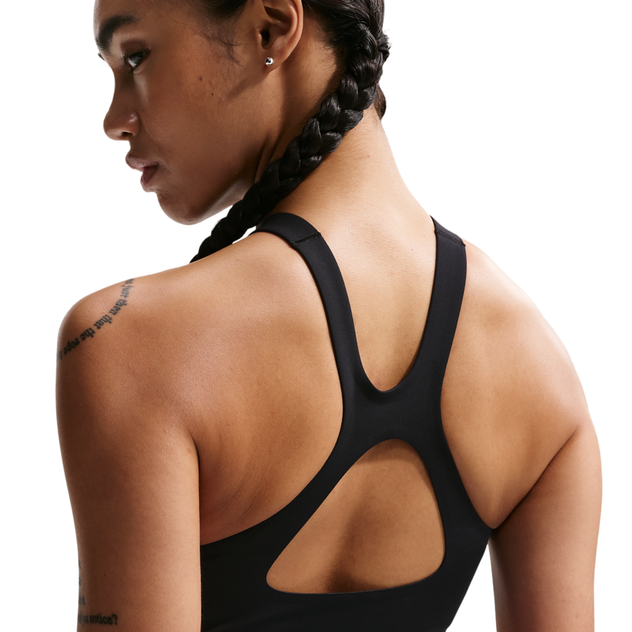 Nike Drifit Universal Mid Support Bra Image 2 of 4. Tap to open photo gallery.