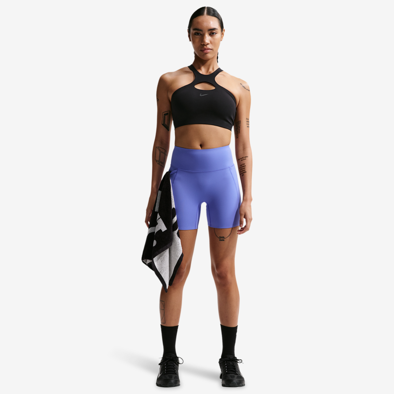 Nike Drifit Universal Mid Support Bra Image 3 of 4. Tap to open photo gallery.