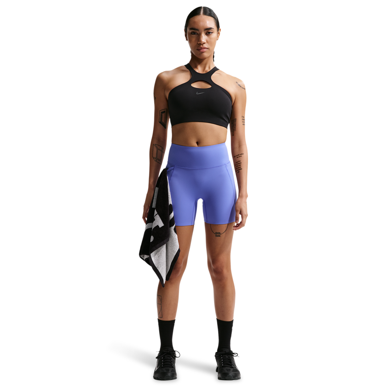 Nike Drifit Universal Mid Support Bra Image 3 of 4. Tap to open photo gallery.