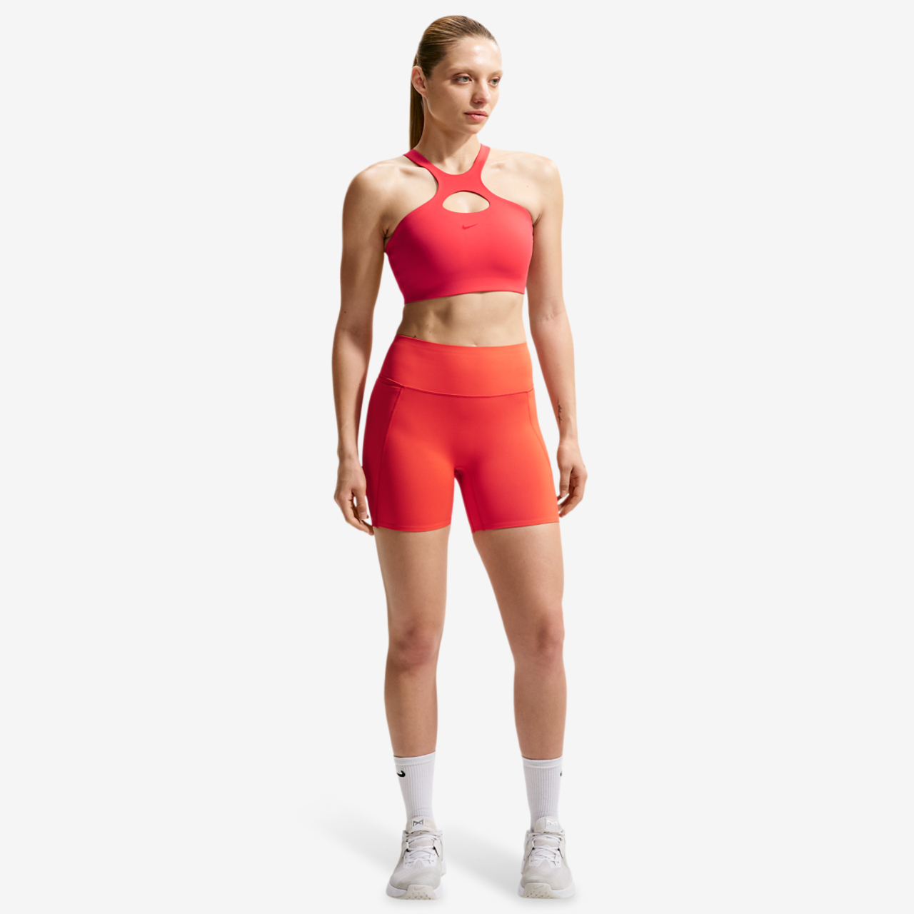 Nike Drifit Universal Mid Support Bra Image 3 of 4. Tap to open photo gallery.