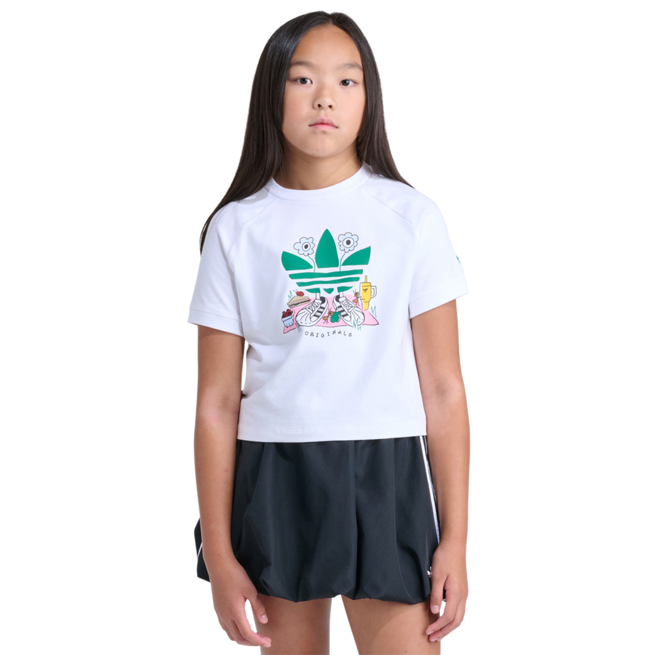 adidas Picnic Raglan T-Shirt Image 1 of 5. Tap to open photo gallery.