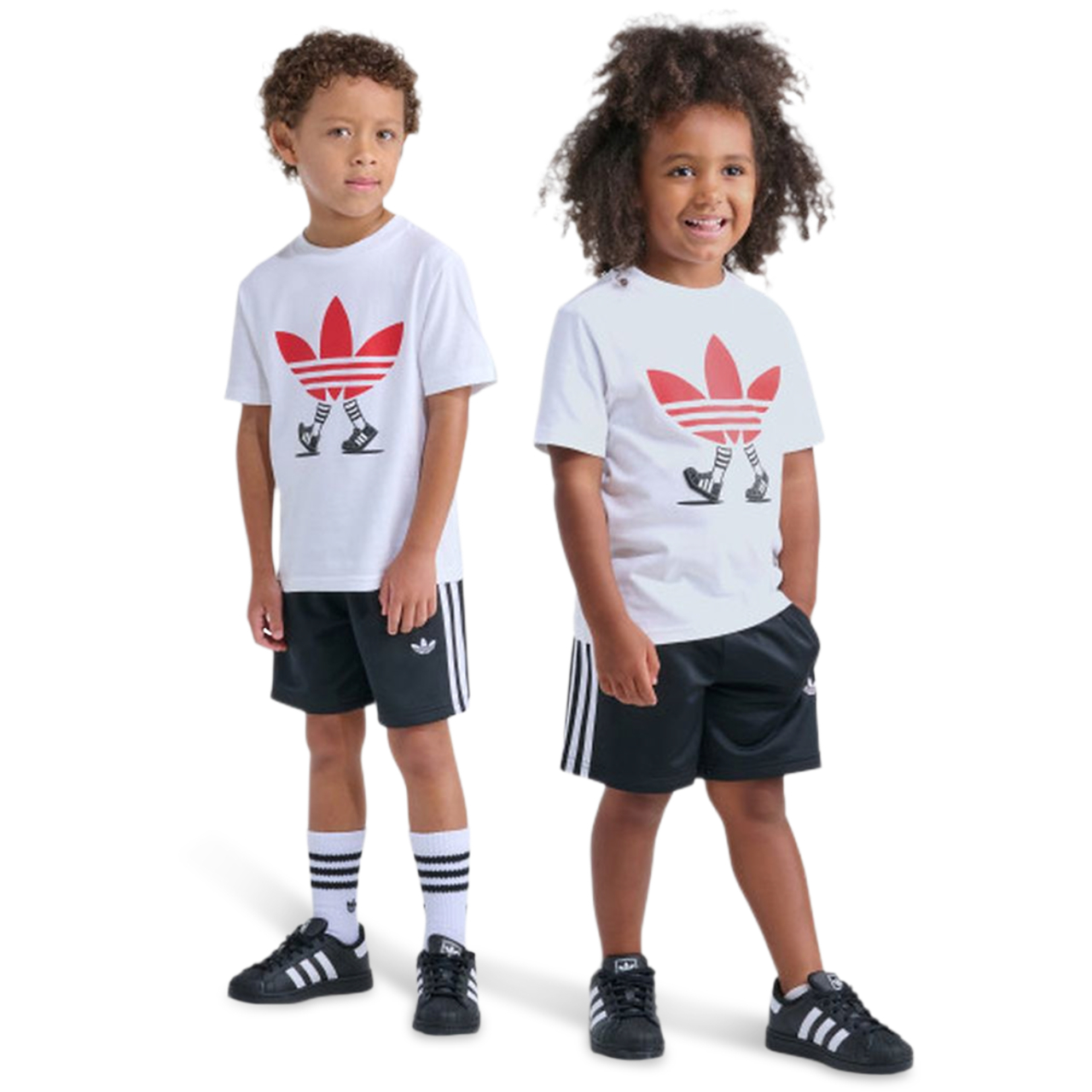 adidas GFX Tee Firebird Short Set Image 4 of 4. Tap to open photo gallery.