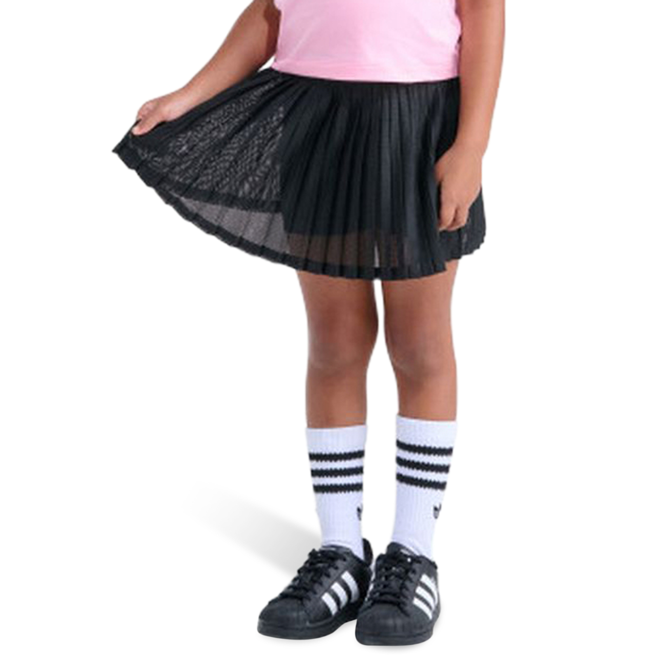 adidas Raglan T-Shirt & Mesh Skorts Set Image 5 of 6. Tap to open photo gallery.