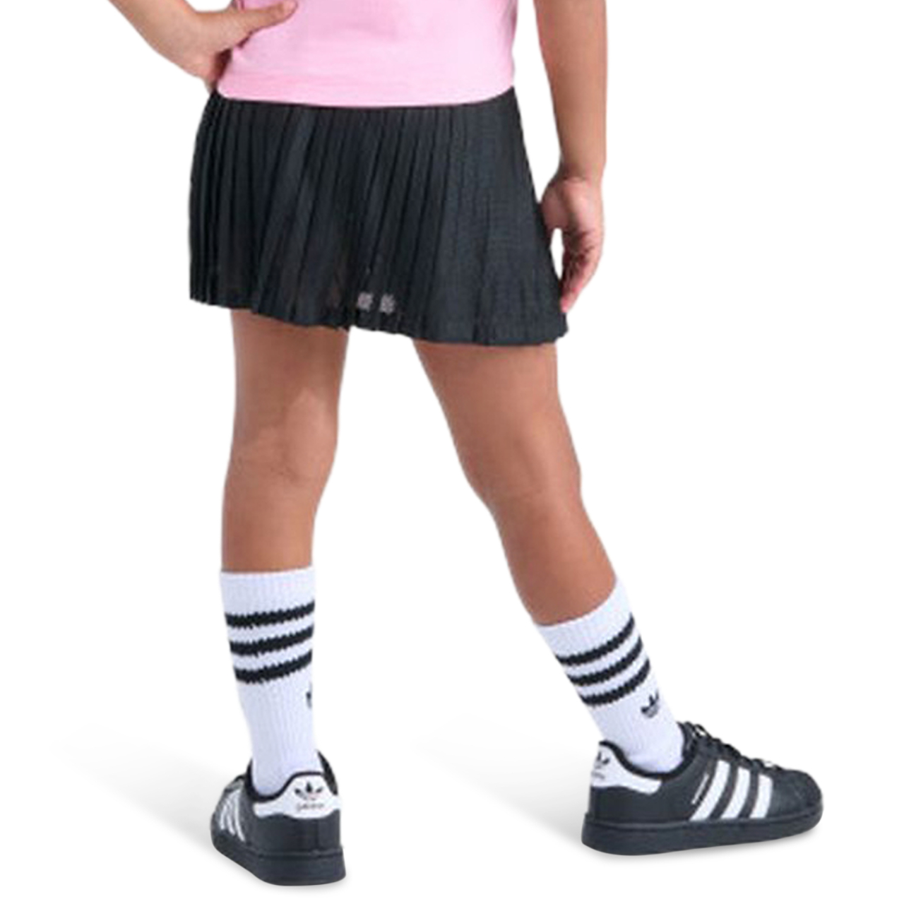 adidas Raglan T-Shirt & Mesh Skorts Set Image 6 of 6. Tap to open photo gallery.